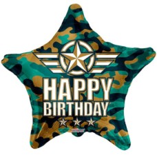 Balloon Happy Birthday Camouflage - Recycle